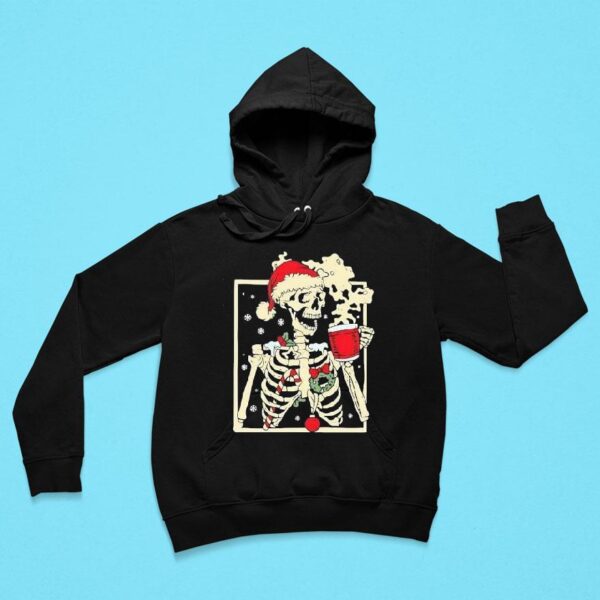 Dead Inside Skeleton Christmas Hoodie