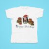 Elf Girl Happy Holiday Christmas Gif Tshirt