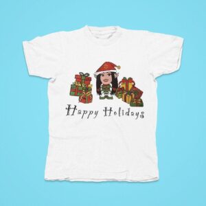 Elf Girl Happy Holiday Christmas Gif Tshirt