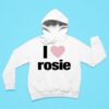 Evan Mock Wearing I Love Rosie Hoodie