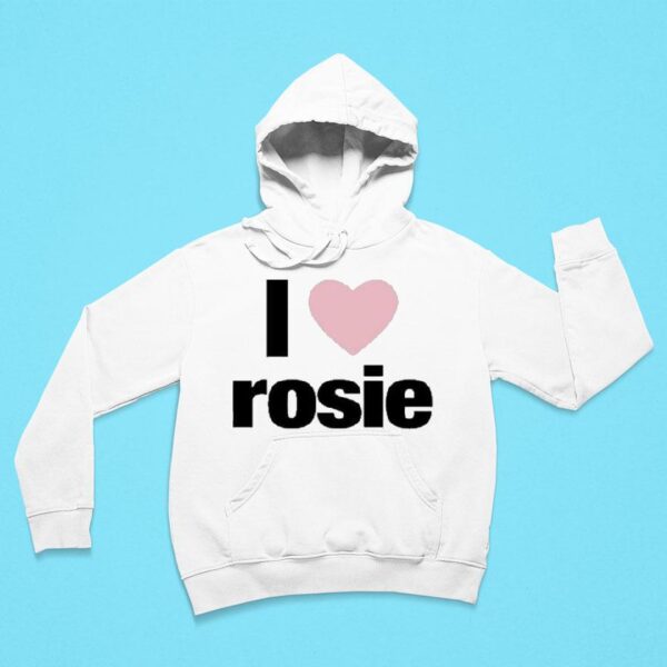 Evan Mock Wearing I Love Rosie Hoodie