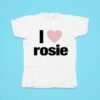 Evan Mock Wearing I Love Rosie Tshirt