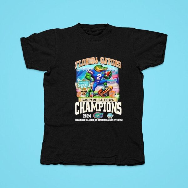 Florida Gators Gasparilla Bowl Champions It S Celebration Tshirt