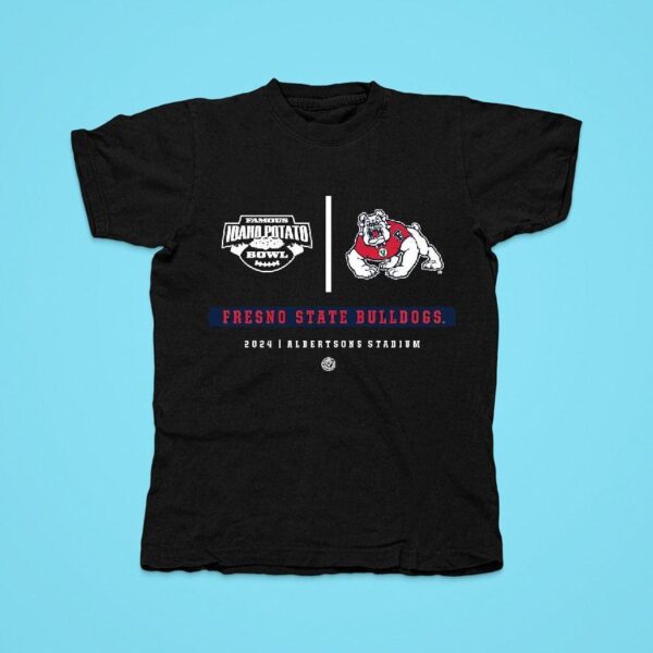 Fresno State Bulldogs Famous Idaho Potato Bowl Albertsons Stadium Tshirt