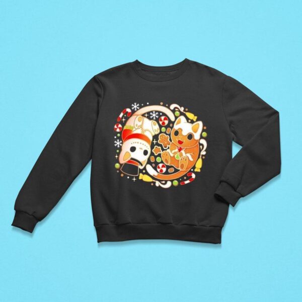 Gingerbread Cat Cookies Snow Cats Sweatshirt