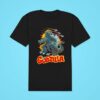 Godzilla Fights Cartoon Classic Tshirt