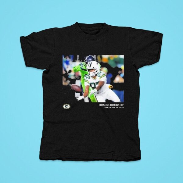 Green Bay Packers Romeo Doubs Nfl Flash Features Week Tshirt