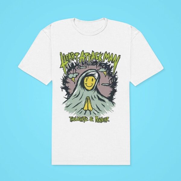 Heart Attack Man Thoughtz And Prayerz Smiley Classic Tshirt