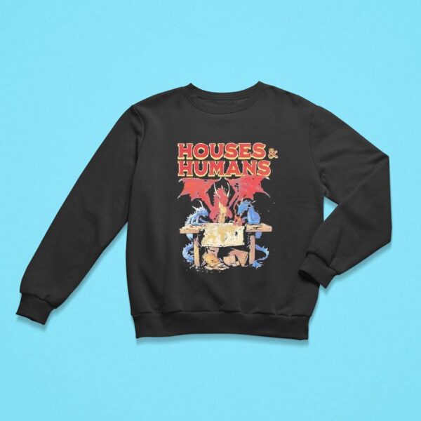 Houses And Humans Cartoon Vintage Sweatshirt