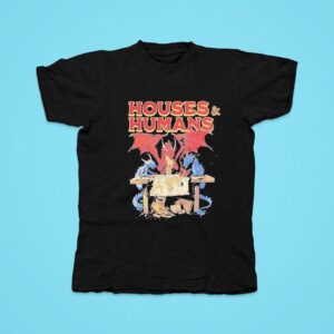 Houses And Humans Cartoon Vintage Tshirt