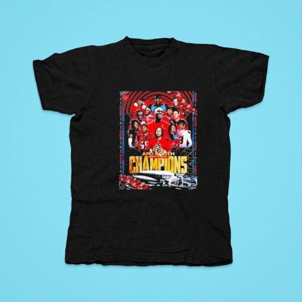 Houston Texans Wins The Afc South Champions Back To Back Tshirt