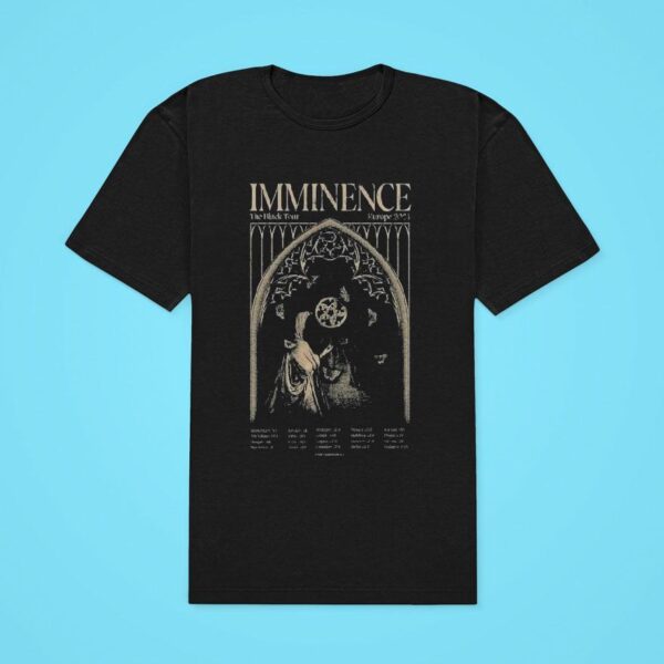 Imminence The Black Tour Europe Classic Tshirt