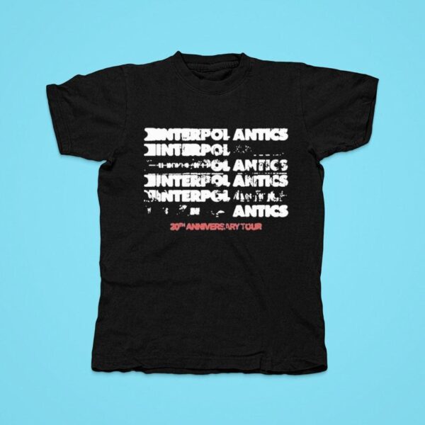 Interpol Photocopy Antics Th Anniversary Tour Tshirt