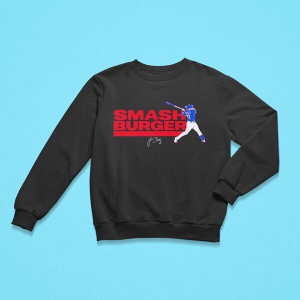 Jake Burger Smash Burger Texas Rangers Sweatshirt