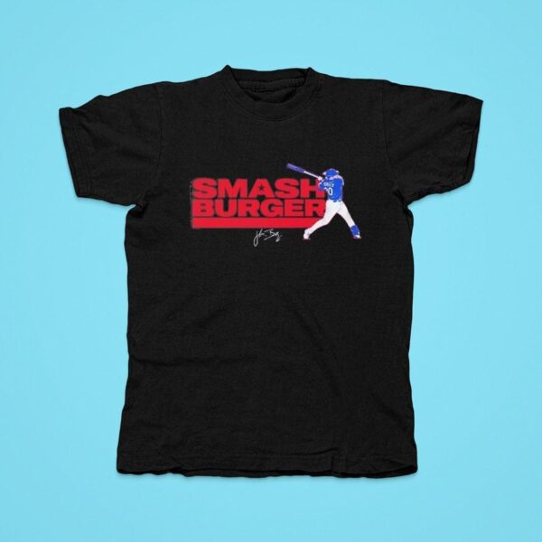 Jake Burger Smash Burger Texas Rangers Tshirt