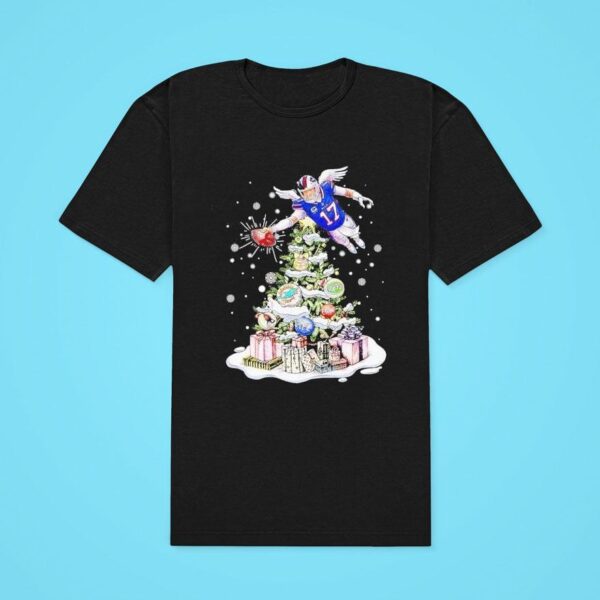 Josh Allen Buffalo Bills Football Afc Christmas Tree Classic Tshirt