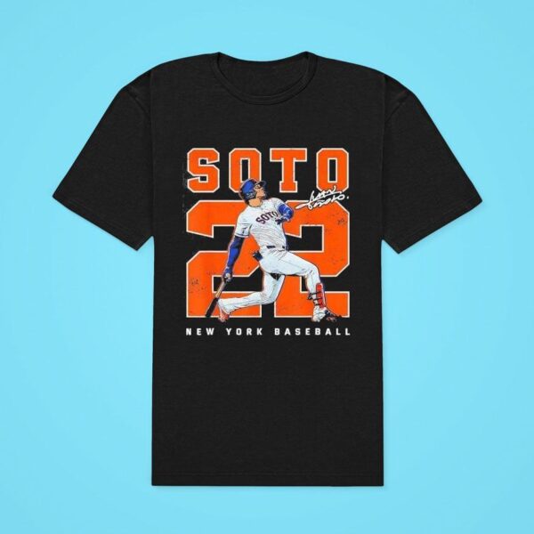 Juan Soto New York Mets Baseball Signature Classic Tshirt