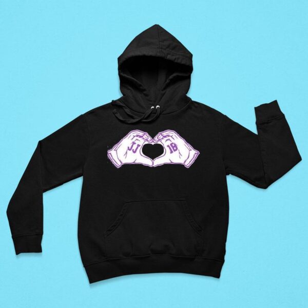 Justin Jefferson Heart Hands Minnesota Vikings Hoodie