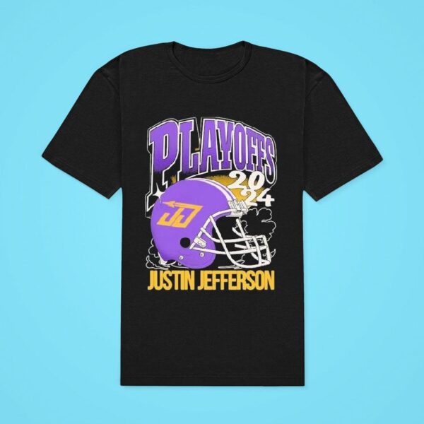 Justin Jefferson Minnesota Vikings Playoffs Classic Tshirt