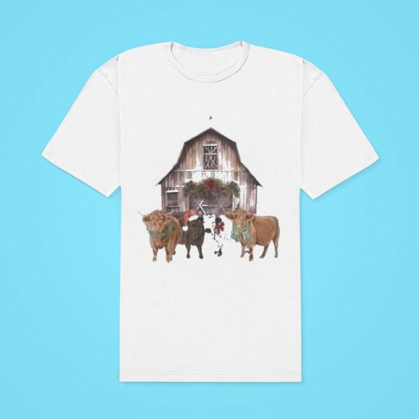 Katie Van Slyke Christmas Cows Classic Tshirt