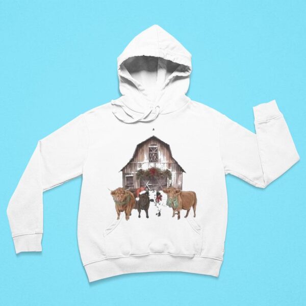 Katie Van Slyke Christmas Cows Hoodie