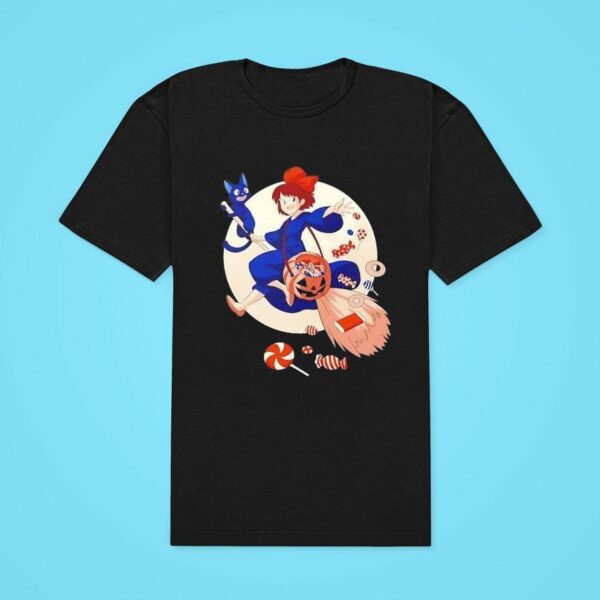 Kiki And Jiji Deliver Halloween Candy Classic Tshirt