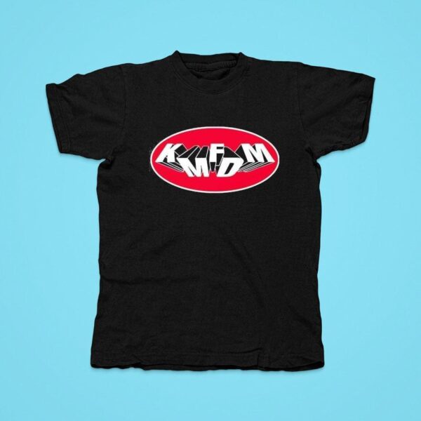 Kmfdm Oval Tumbling Logo Tshirt