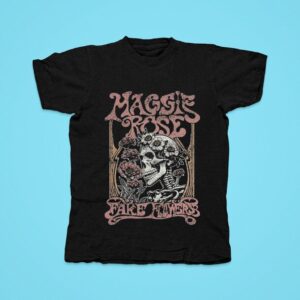 Maggie Rose Fake Flowers Skeleton Tshirt