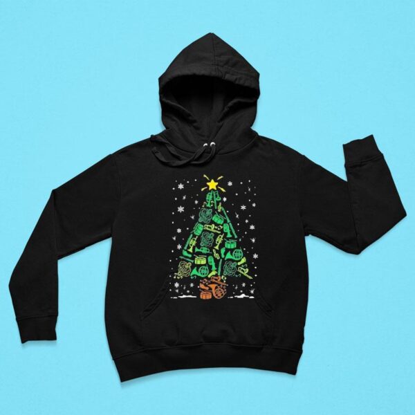 Marching Band Instrument Family Matching Christmas Tree Hoodie