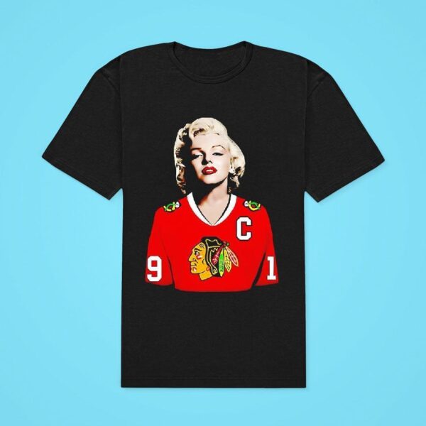 Marilyn Monroe Chicago Blackhawks Jonathan Toews Classic Tshirt