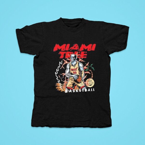 Miami Tree Basketball Tshirt