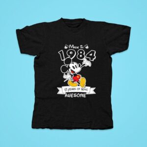 Mickey Mouse Made In Years Of Being Awesome Tshirt