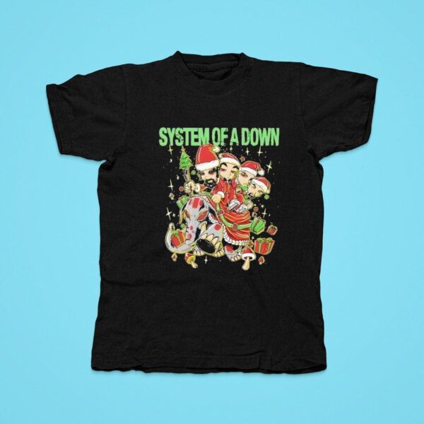 Mushroom People Holiday System Of A Down Tshirt