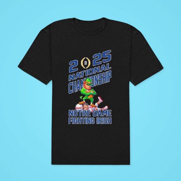 Notre Dame Fighting Irish College Football Playoff National Championship Mascot Artwork Defeat Ohio State Buckeyes Classic Tshirt