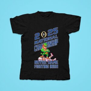 Notre Dame Fighting Irish College Football Playoff National Championship Mascot Artwork Defeat Ohio State Buckeyes Tshirt