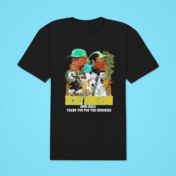 Oakland Athletics Legends Rickey Henderson Classic Tshirt