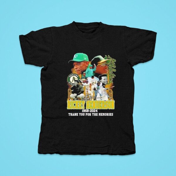 Oakland Athletics Legends Rickey Henderson Tshirt