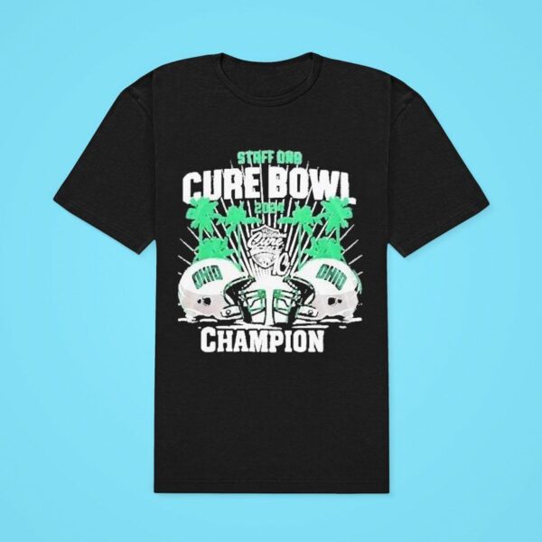 Ohio Bobcats Staffdna Cure Bowl Champions Classic Tshirt