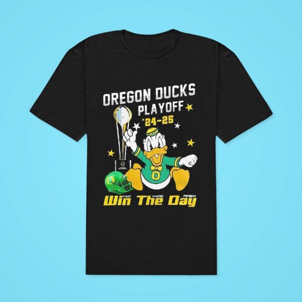 Oregon Ducks Playoff Win The Day Classic Tshirt