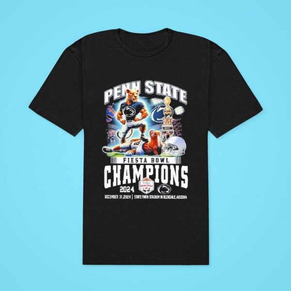 Penn State Nittany Lions Denver Broncos Fiesta Bowl Champions Masco Classic Tshirt