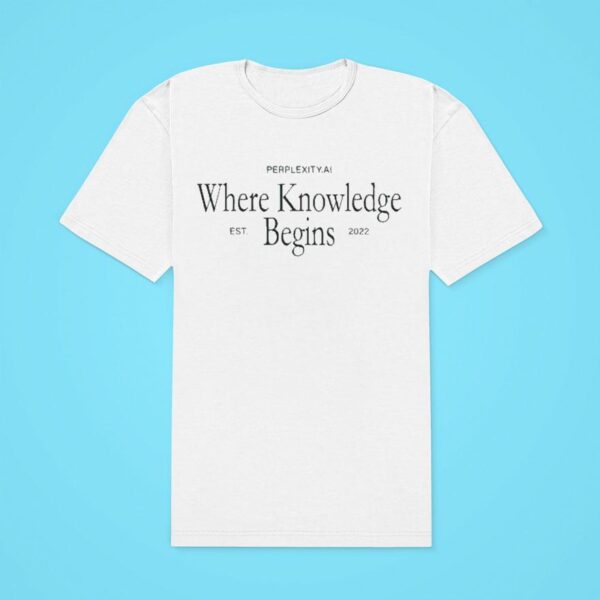 Perplexity Ai Where Knowledge Begins Est Classic Tshirt