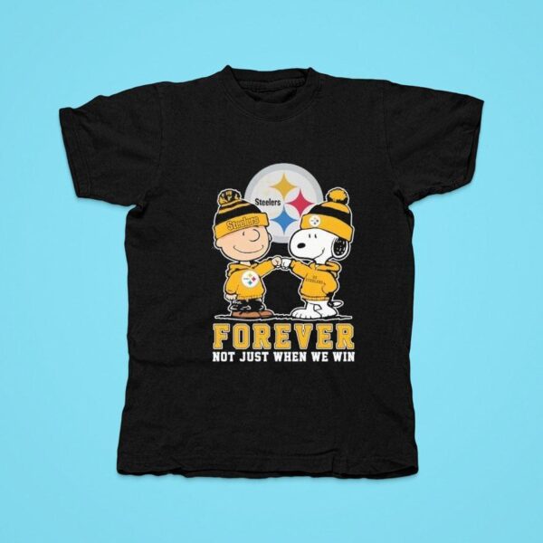 Pittsburgh Slers X Snoopy Forever Not Just When We Win Tshirt