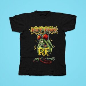 Rat Fink Green Horror Hot Rod Funny Spooky Rat Angry Ratfink Tshirt