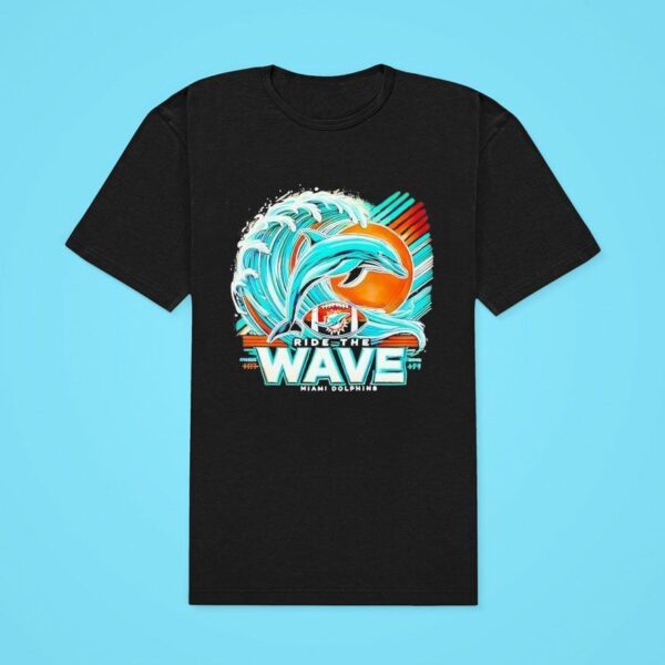 Ride The Wave Miami Dolphins Classic Tshirt