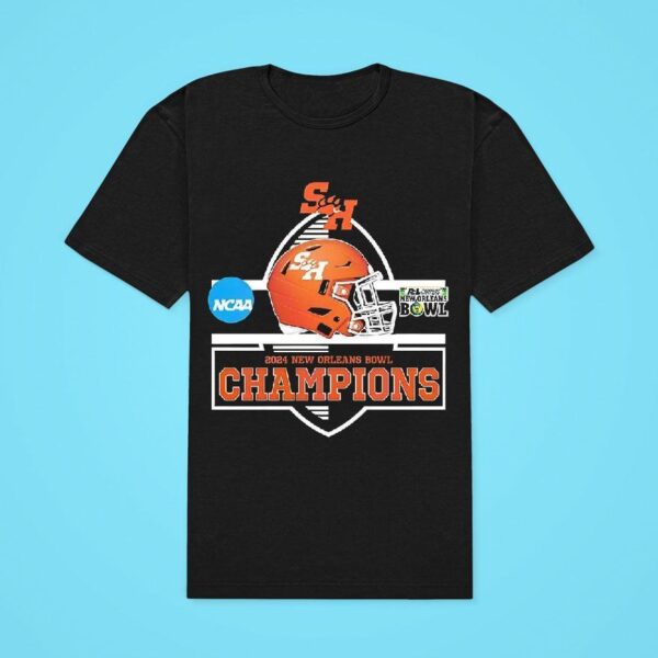 Sam Houston Bearkats Football Defeated Georgia Southern Eagles Football Matchup To Win The New Orleans Bowl Champions Ncaa Division Classic Tshirt