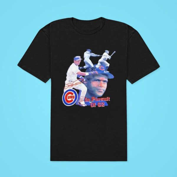 Sammy Sosa Chicago Cubs In Pursuit Of Signature Vintage Classic Tshirt