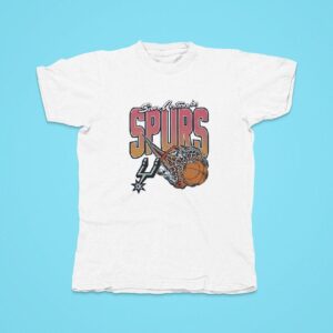 San Antonio Spurs Basketball On Fire Tshirt