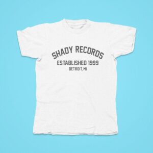 Shady Records Established In Varsity Detroit Mi Tshirt