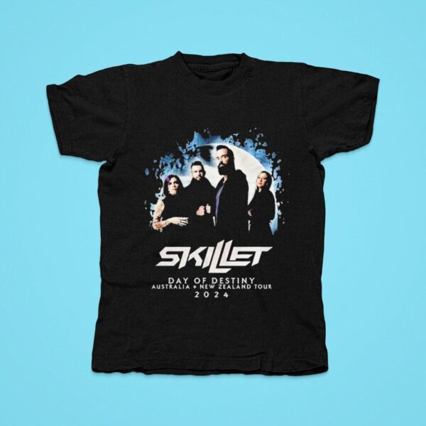 Skillet Day Of Destiny Australia New Zealand Tour Tshirt