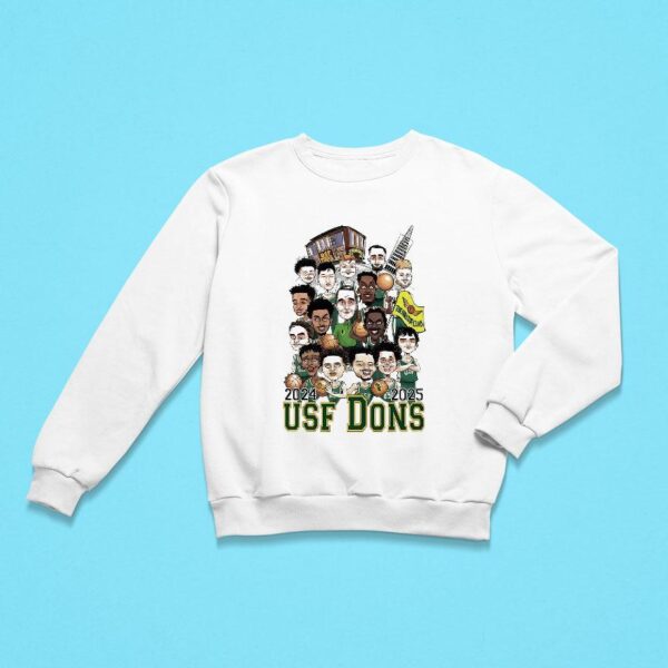 South Florida Bulls Men S Basketball Usf Dins Caricature Sweatshirt